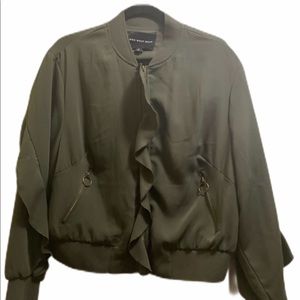 Jacket with ruffle styling